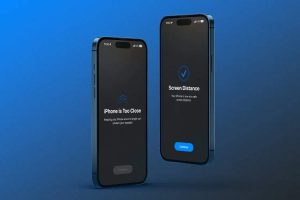 قابلیت Screen Distance آیفون