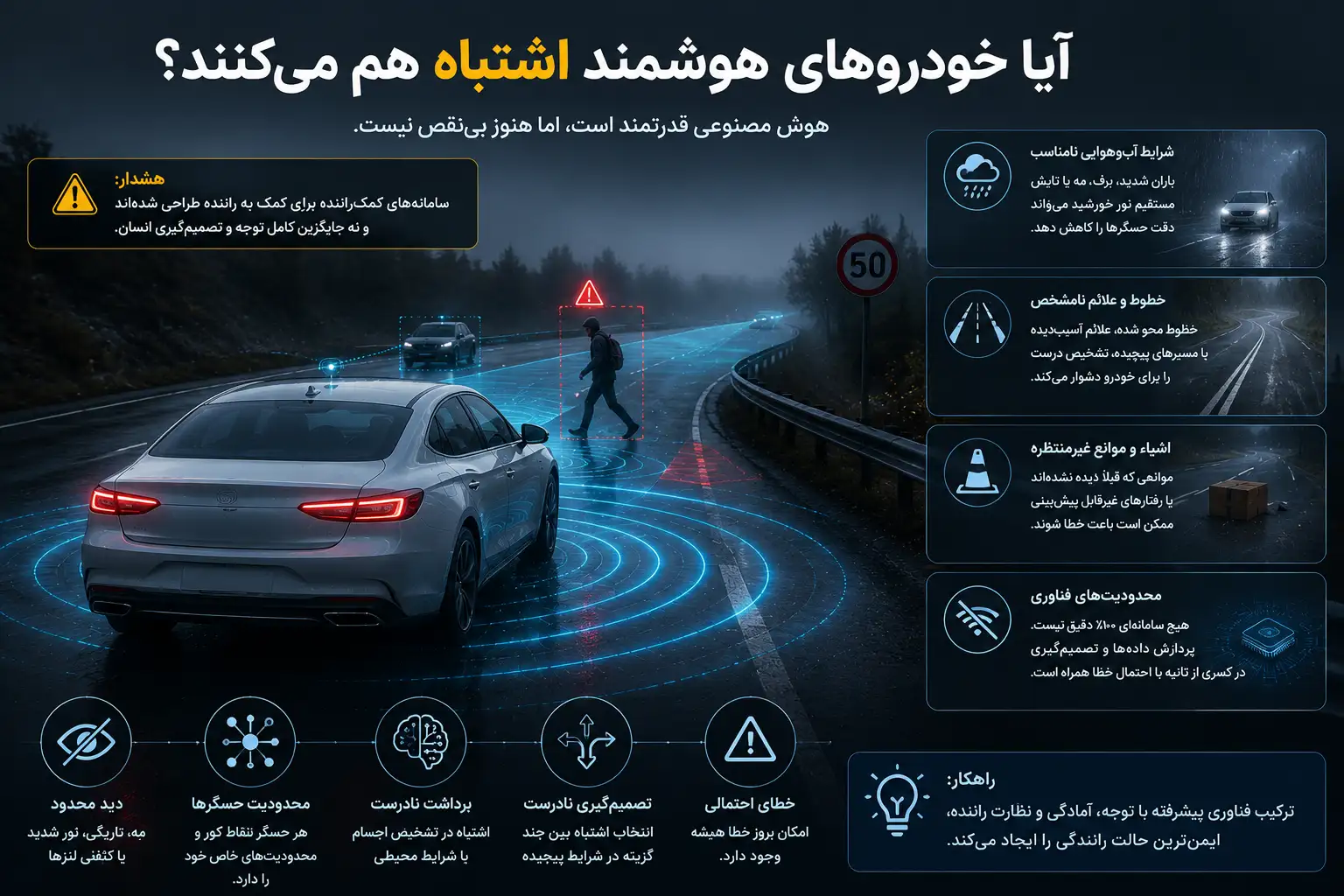 آیا خودروهای هوشمند اشتباه هم می‌کنند؟