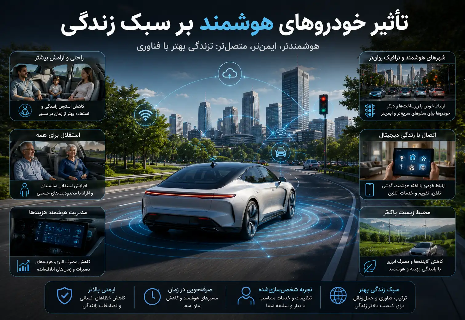 تاثیر خودروی هوشمند بر سبک زندگی