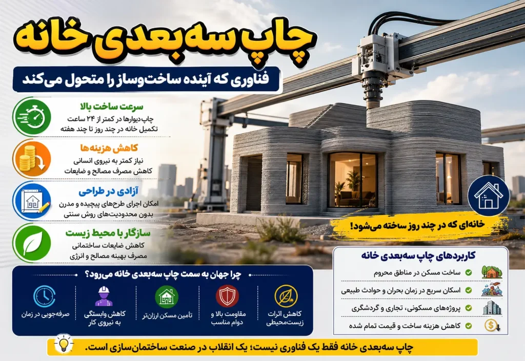 چاپ سه‌بعدی خانه